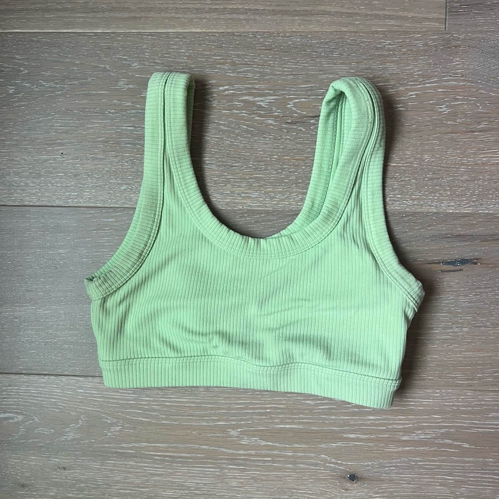Alo Yoga Wellness Bra neon lime size small